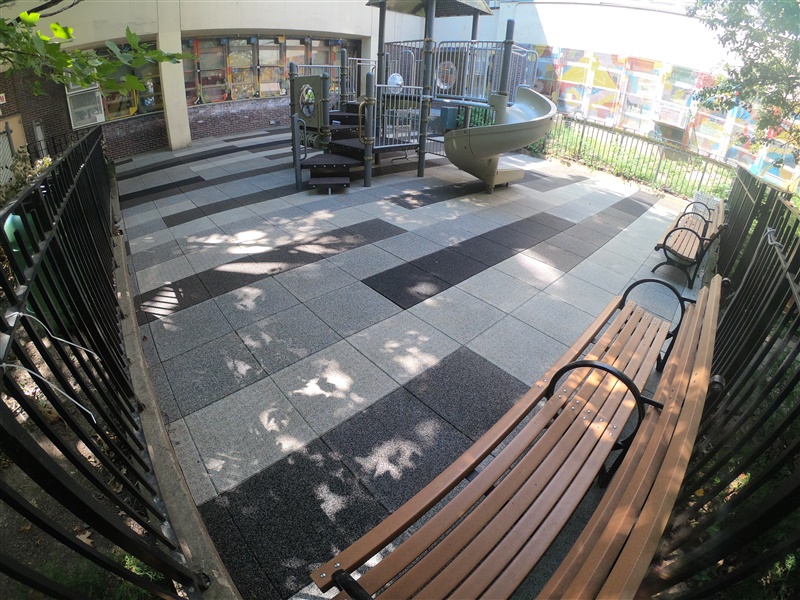 NYC School Playground with Custom TPV Colors